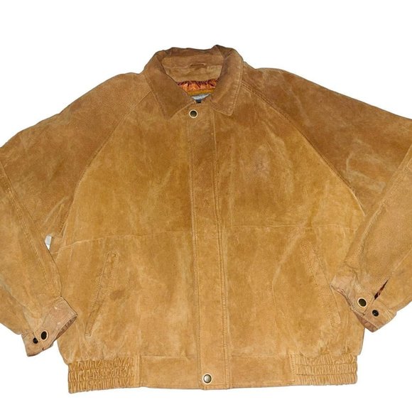 Vintage Other - Vintage 80s Genuine Leather Bomber Jacket 4X (fits 2XL)